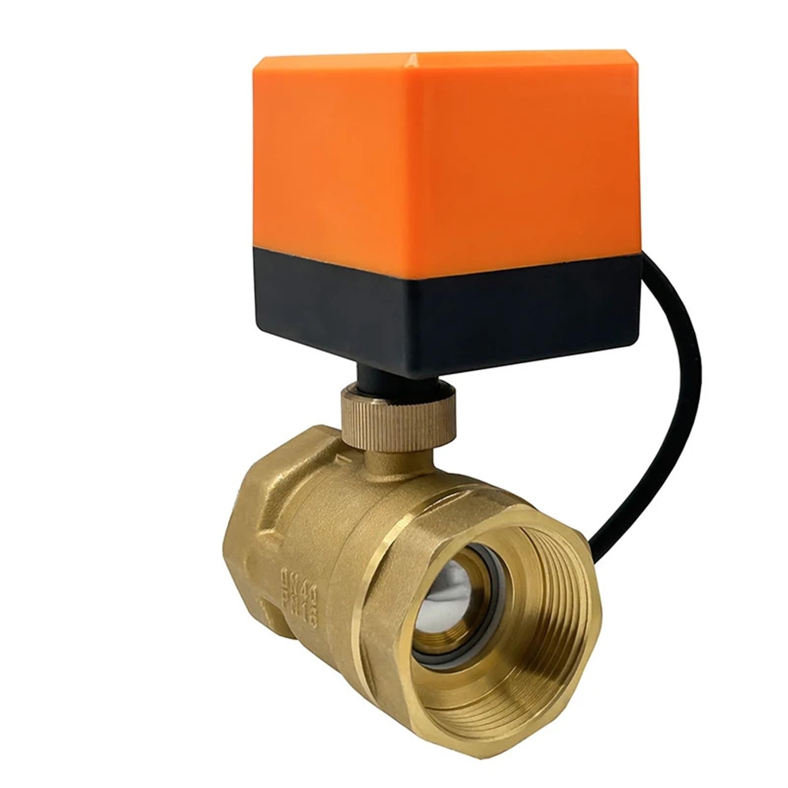 1/2" 3/4" 1" 2" Motorized Ball Valve 3-Wire 2 Control Brass Electric Ball Valve for Water/Oil/Liquid 220V 12V 24V(24vac-cr02,DN32)