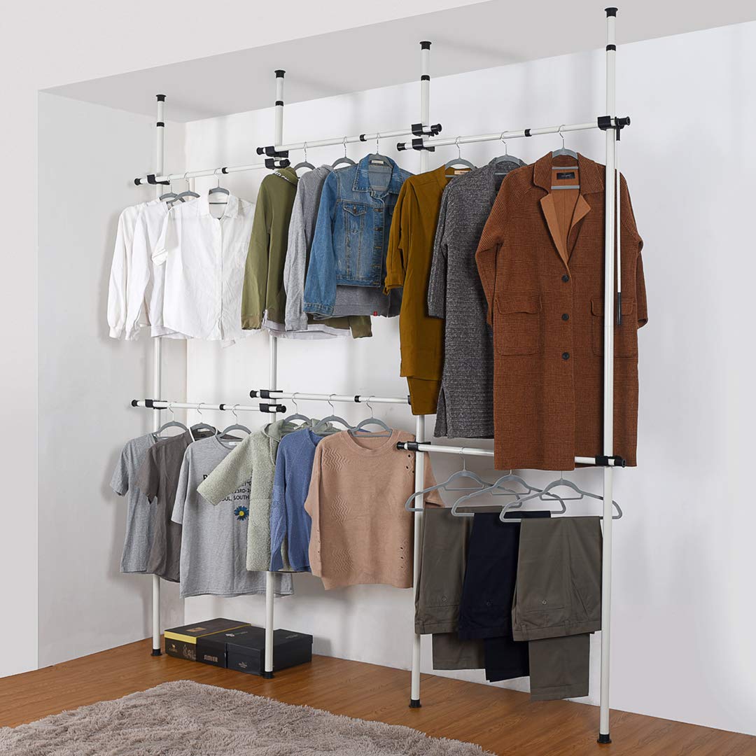 Direct Online Houseware Triple Telescopic Wardrobe Organiser Hanging