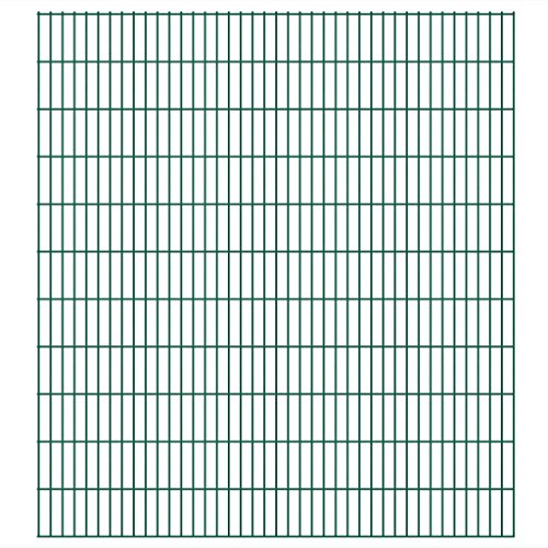 Preisvergleich Produktbild vidaXL Doppelstab Gittermatten Zaunanlage Industrie Garten 2008x2230mm 50m Grün