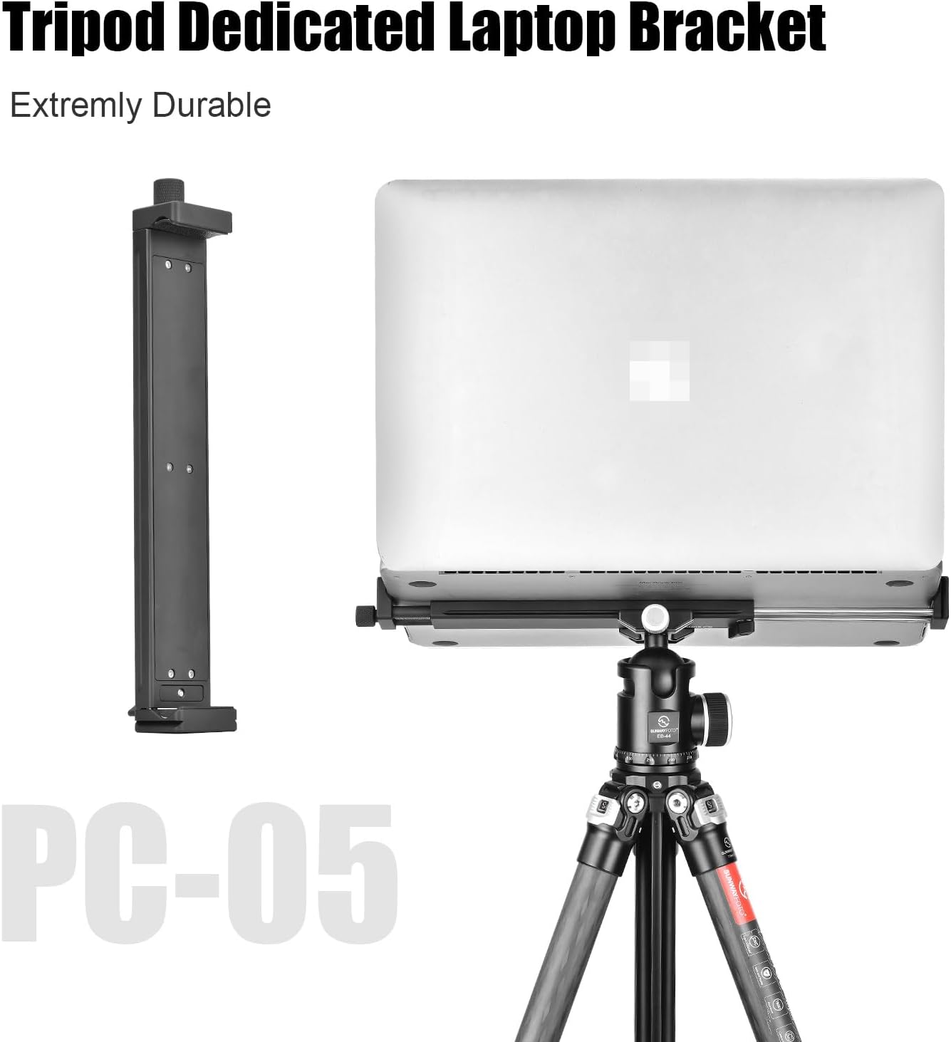 SUNWAY PC-05 Universal Big Laptop Stand for Arca Swiss Tripod, Laptop Holder for MacBook pro, Tablet Mount for Pad, Tripod Pad Adapter