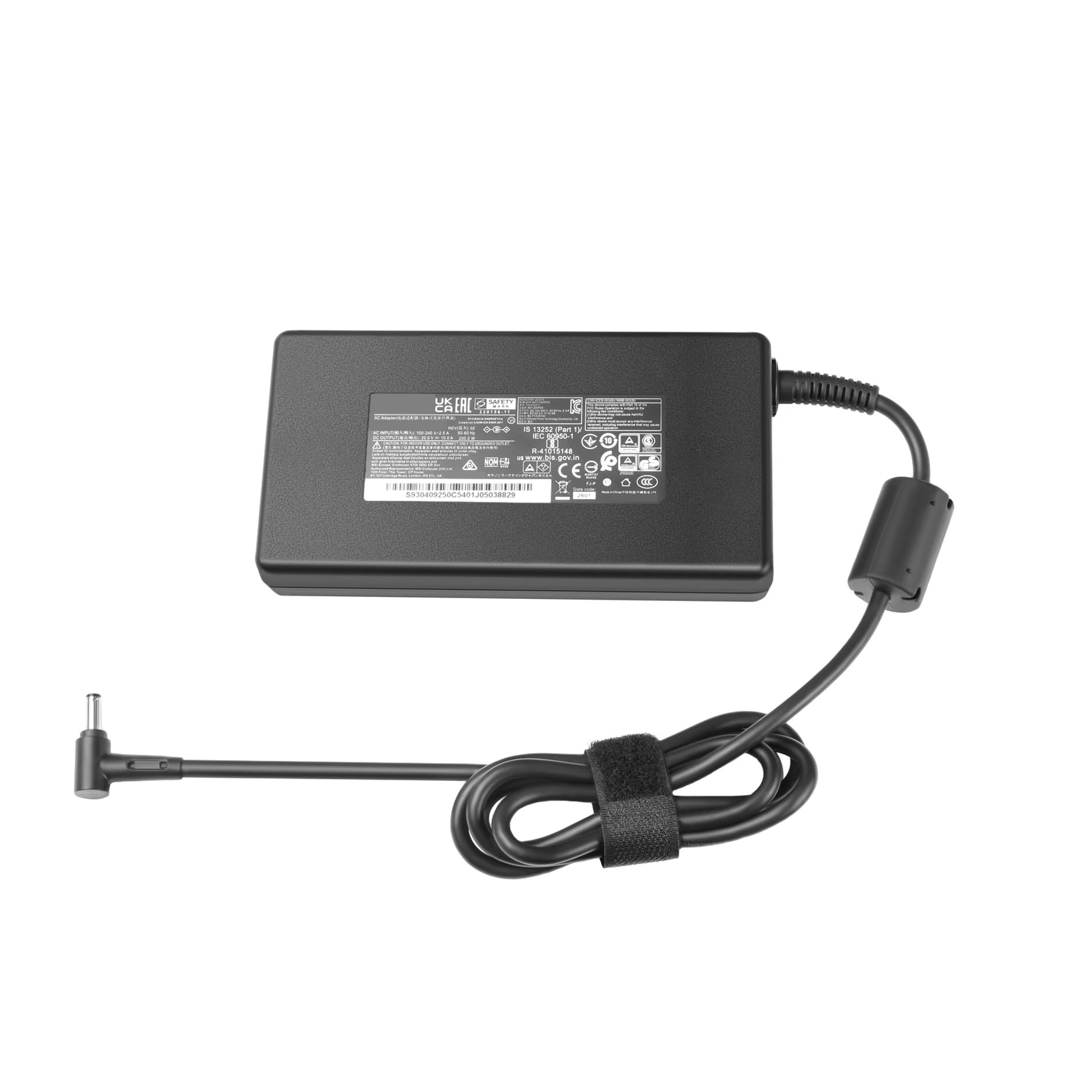 Caricatore Alimentatore 200W 20V 10A per MSI Creator M16 B13VF CreatorPro M16 B13VI MSI Katana 15 B12V B13V MSI MS-17L5 MS-1584 A21-200P2B ADP-200JB F
