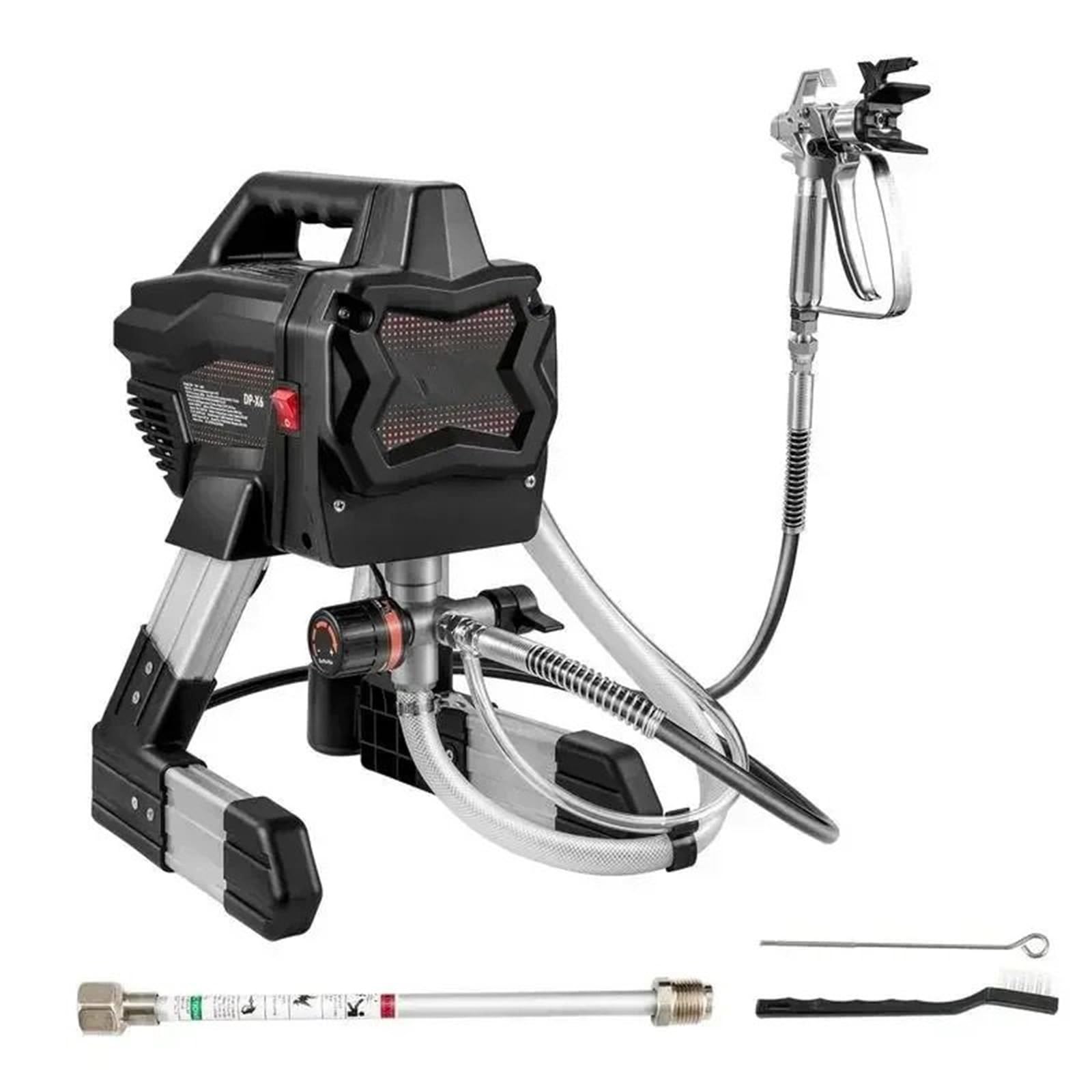 Metal Sprayer Lackierpistole Stand-Airless-Farbspritzgerät, Hocheffizientes Airless-Spritzgerät, Elektrische Farbspritzmaschine, Verlängerungsstange Und Reinigungssets