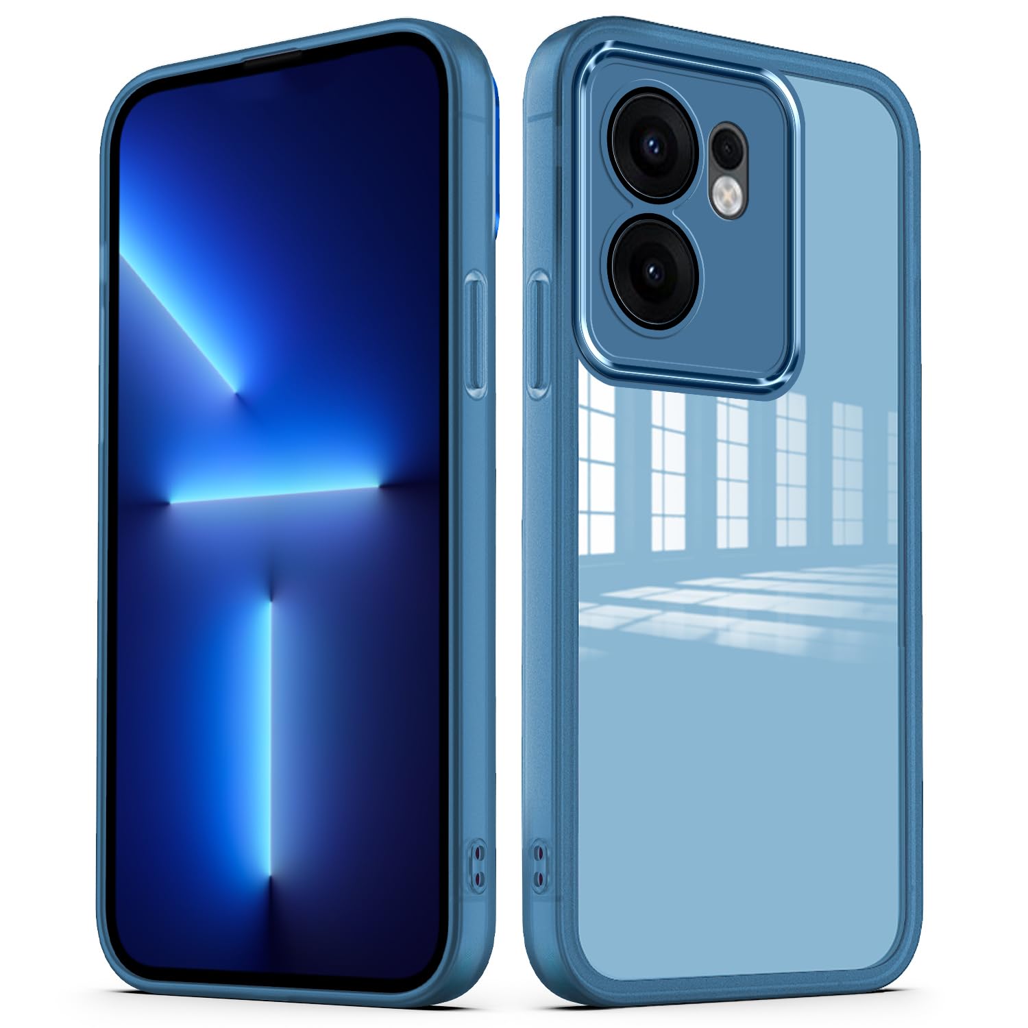 Cover OPPO Reno 13 F / 13 FS 4G/5G | Antiurto Con Protezione Schermo Integrata | Silicone Trasparente | Nero