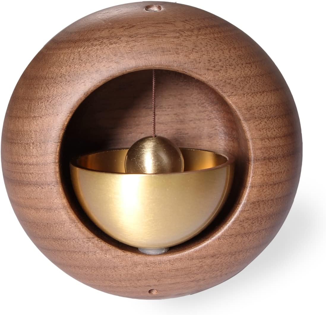 Shopkeepers Bell for Door Opening Attached Wooden Doorbell