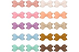20-Pack Felt Hair Bows for Baby and Toddler Girls: Superior Choice for Comfort and Style