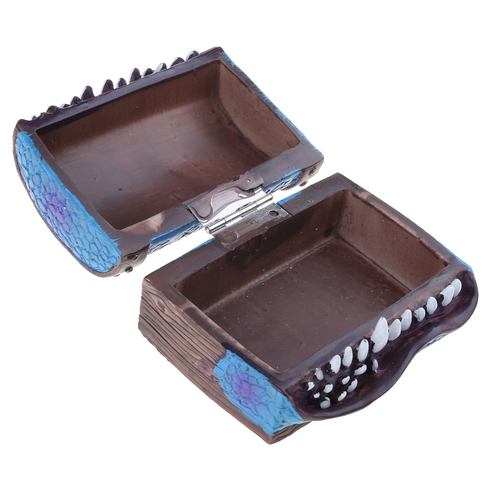 Soporte para dados de pecho mímico, caja de almacenamiento de dados de resina con ojos, estuche impermeable para RPG, caja divertida, organizador, juguete para regalo