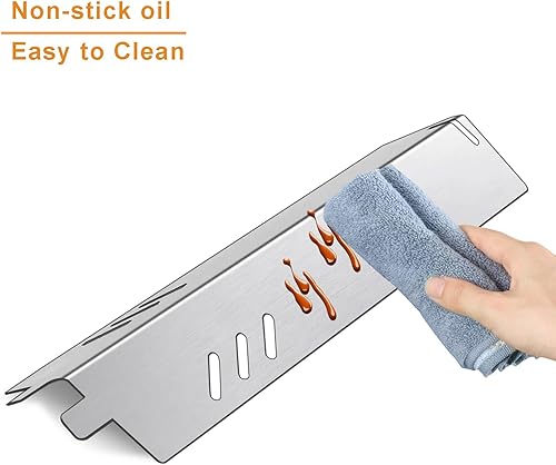 Miniatura 5 de Reemplazo de placa de calor de acero inoxidable para parrilla de patio trasero BY13-101-001-11, BY14-101-001-01, GBC1429W, GBC1429W-C, Uniflame