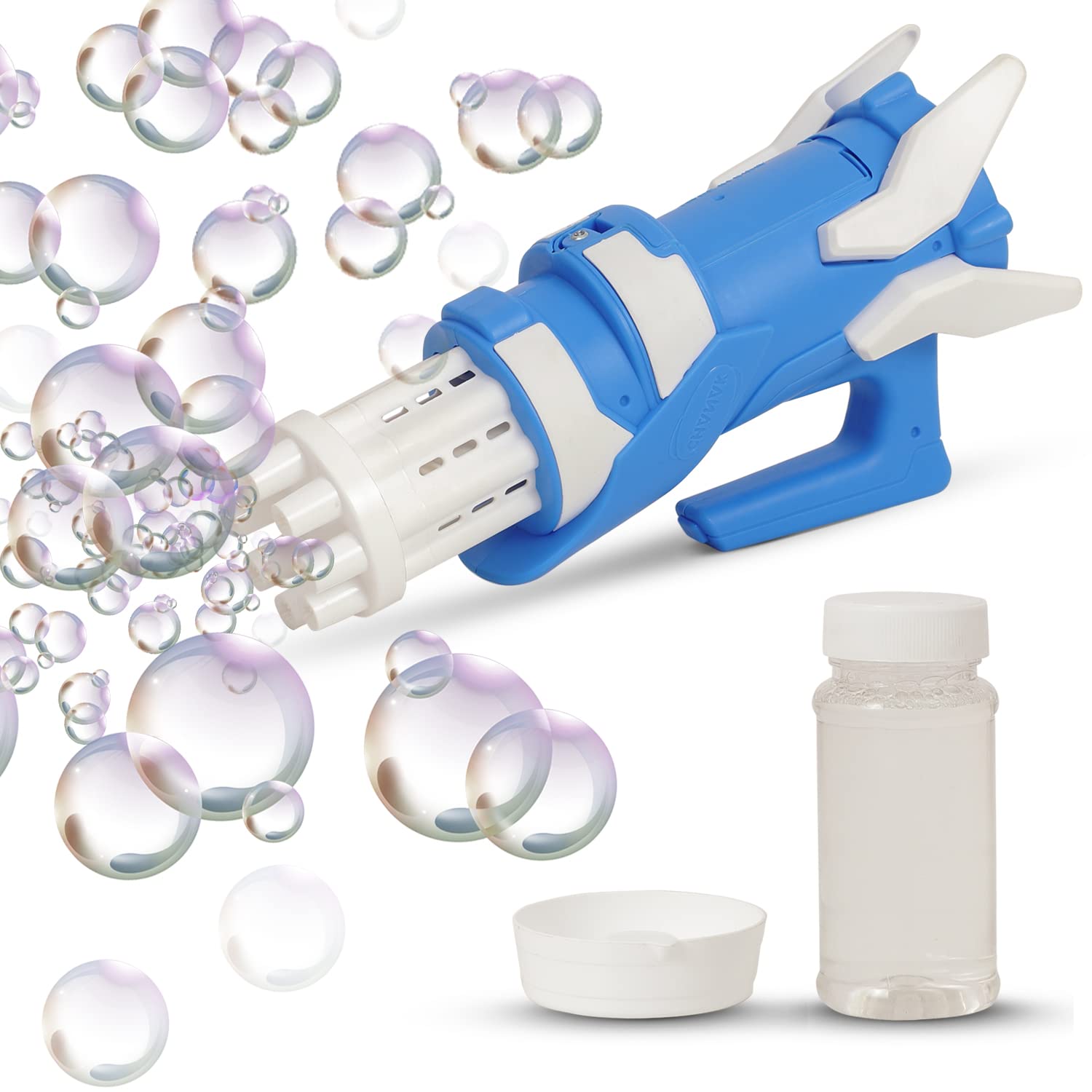 BAYBEE Electric Gatling Bubble Machine Gun Toys For Kids, Toy Bubble Gun With 8 Holes, Bubble Solution Liquid, Dipping Tray, Indoor Outdoor Gun Toys For Kids, 2+ Years, Multicoloured (B0BH53LYDN) Amazon Price History, Amazon Price Tracker