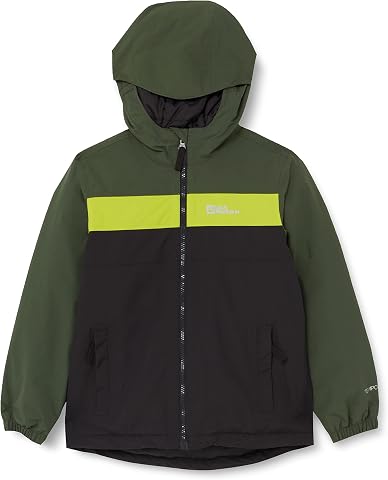Jack Wolfskin FOUR LAKES JACKET KIDS, Cappotto Unisex, phantom,