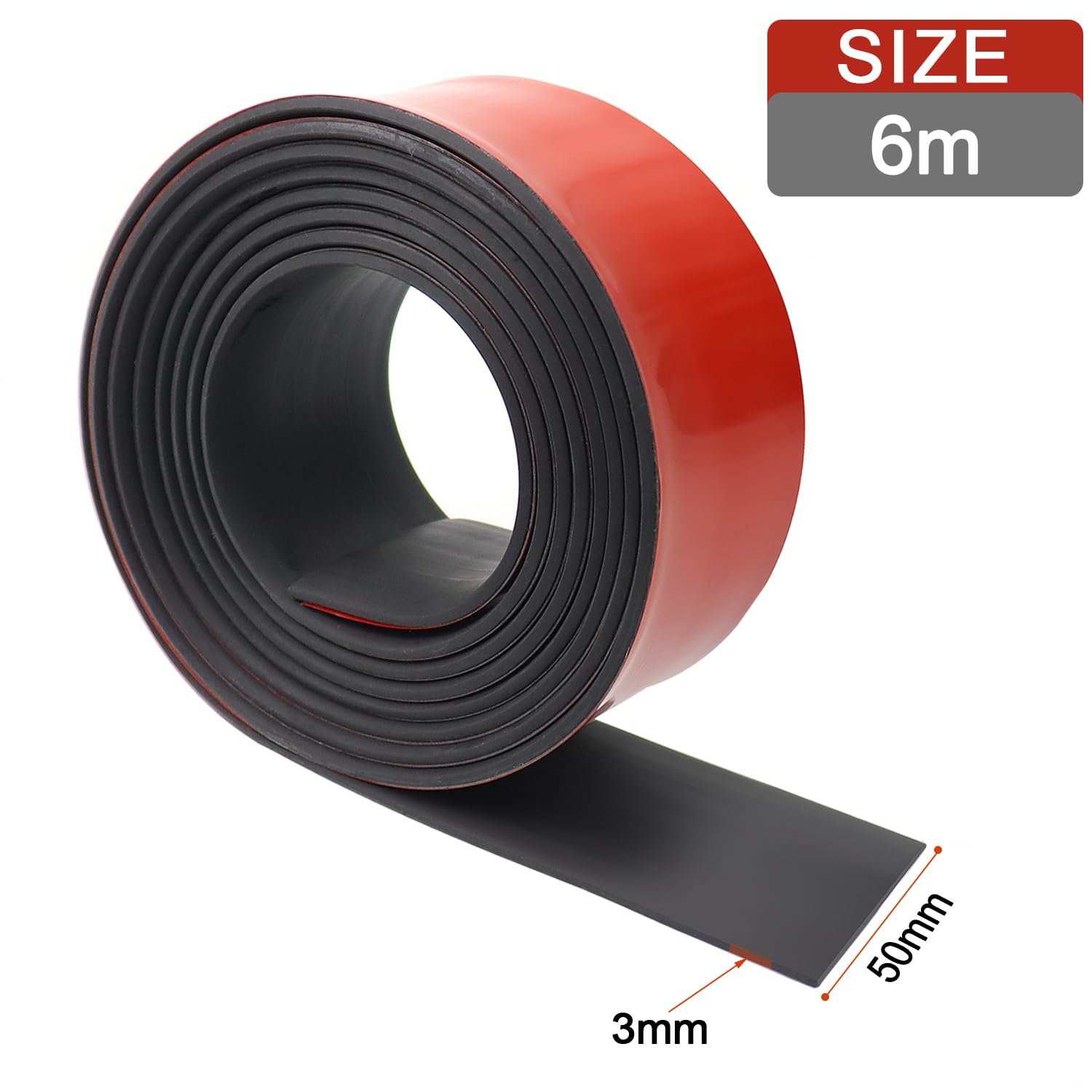 Nastro In Neoprene Autoadesivo | 50mm X 3mm X 6m | Per Guarnizioni, Antiscivolo E Anti-Vibrazioni - Foto 5