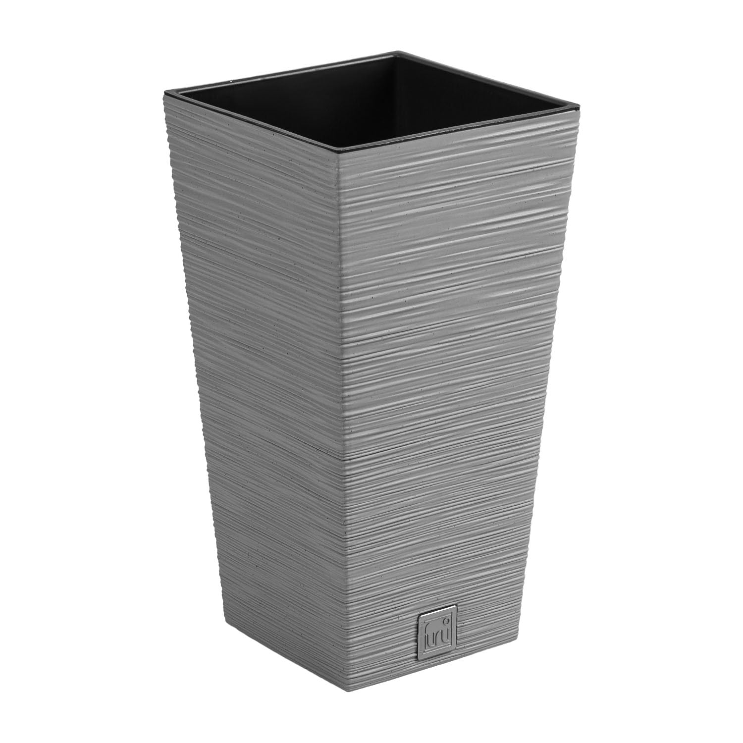 URBNLIVING XXL Extra Large Square Tall Modern Look Planter Flower Plant Pot Indoor Outdoor Garden Decor (Concrete)