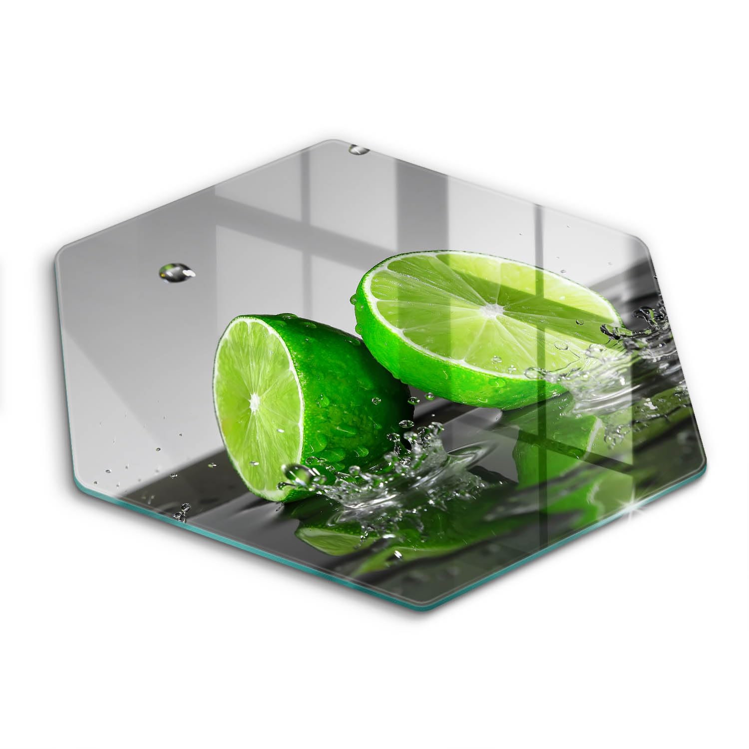 Planche à découper en matériau résistant Wallfluent Cuisson Résistance 40cm au design hectogonal
