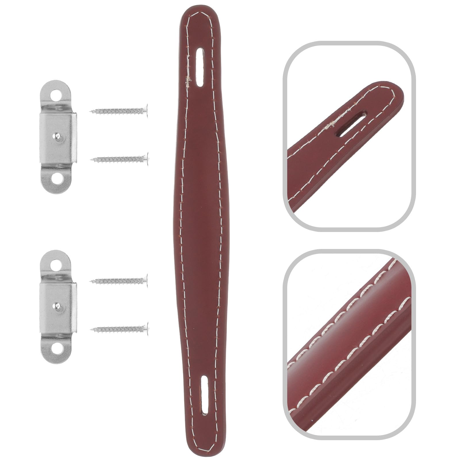Ipetboom Mango de Repuesto para Altavoz de Guitarra de Cuero Genuino, Asa Cómoda y Resistente para Amplificador, Diseño Elegante y Fácil de Transportar para Proyectos en Casa