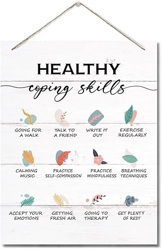 Miniatura 6 de Letrero decorativo de Growth Mindset, placa de pared impresa colgante de madera, psicólogo escolar, arte de pared para decoración de oficina,