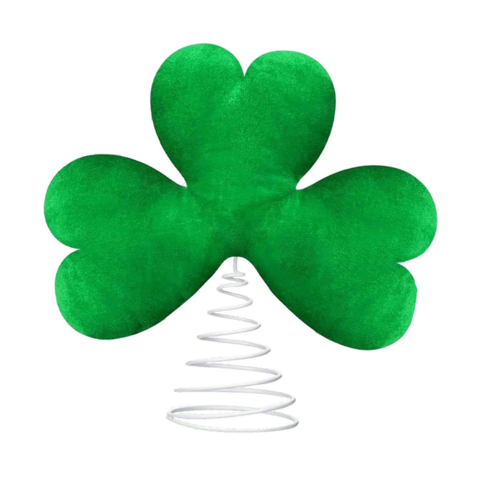 KTUXZCI Memorable Shamrock Decoration For St Patrick S Day Suitable For Enhancing Celebration Atmosphere Parents St Patrick's Day Tree Topper Plush Ornament