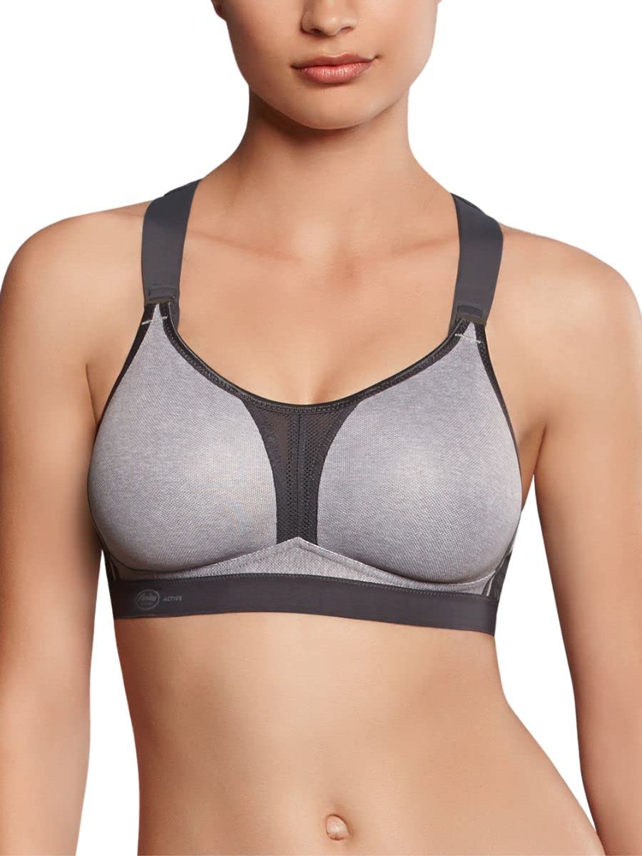 Biustonosz damski Anita Sport-BH X-Back, Szary wrzos, 90E