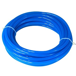 Quickun Pneumatic Tubing 4mm x 2.5mm PU Polyurethane Tube Air Hose Line for Air Compressor Fitting or Fluid Transfer (Blue 32.8ft/10Meters)