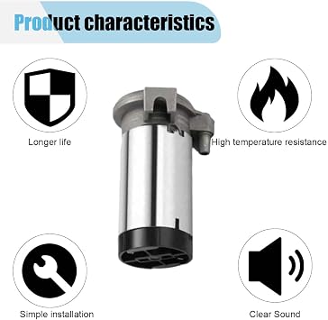 12V 150db Air Horn Compressor, Chromed Car Horn Compressor Kit, Loud Air Pump for Horns, Universal Trumpet Replacement for Most Cars Boats Lorrys Trains Trucks (Silver)