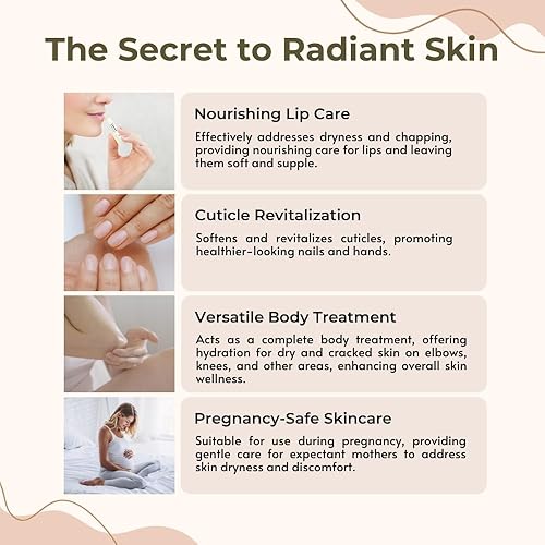 Miniatura 4 de Thena - Bálsamo reparador intensivo que alivia la restauración, suaviza, hidrata y protege los labios secos agrietados cutículas de la piel