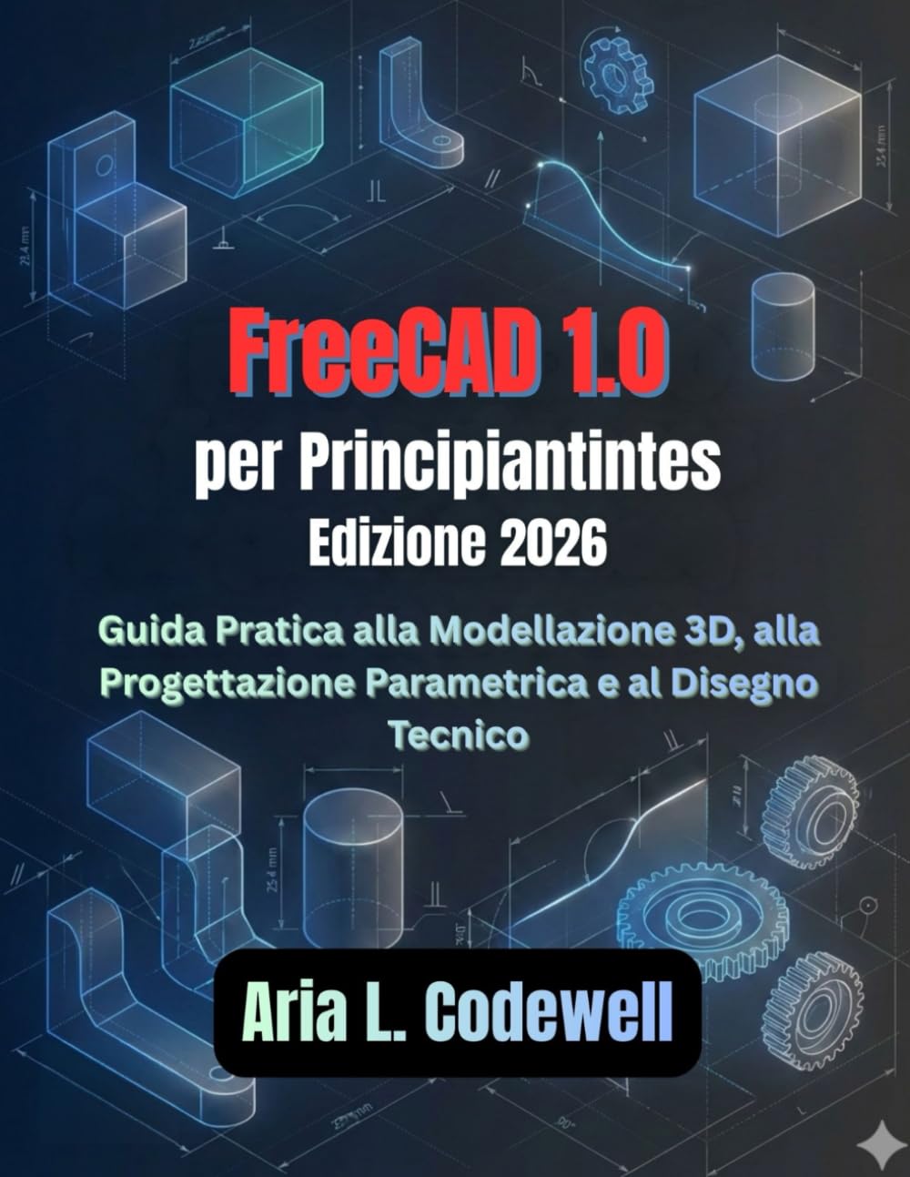 FreeCAD 1.0 per principianti (Edizione 2026): Una guida pratica alla modellazione 3D, alla progettazione parametrica e al disegno tecnico