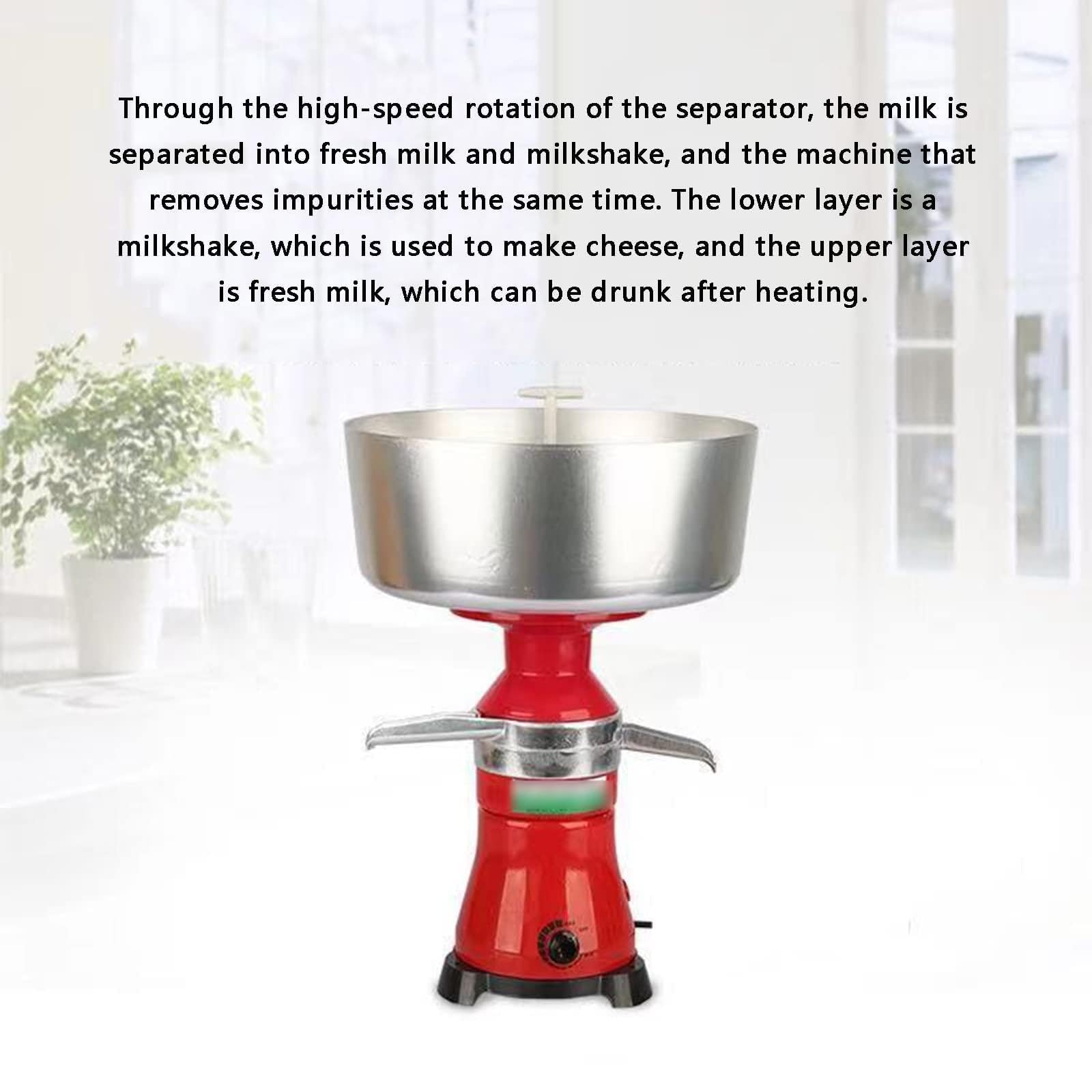 Centrifugeuse à lait électrique séparateur de crème | 50 L/H Centrifugeuse électrique lait écrémé et crème Séparateur maison centrifugeuse