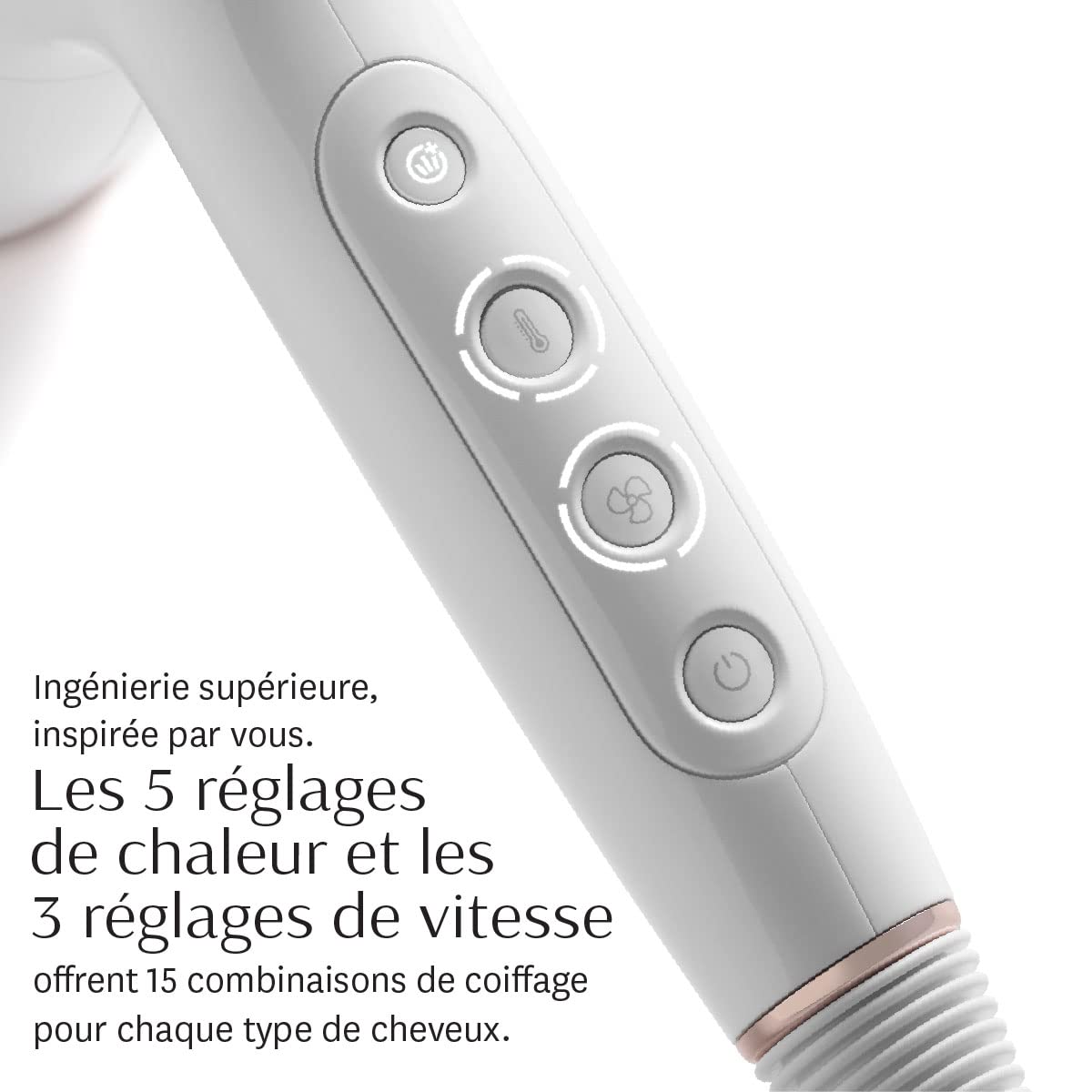 T3 AireLuxe Digital Ionic Sèchecheveux Professionnel Séchage Rapide Léger et Ergonomique Optimisation du Volume Lissage des Frisottis Nombreuses Combinaisons de Chaleur et de Vitesse