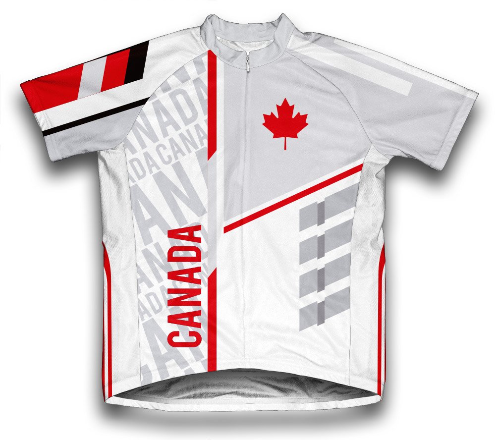 ScudoPro Canada Short Sleeve Cycling Jersey for Women - Size S White