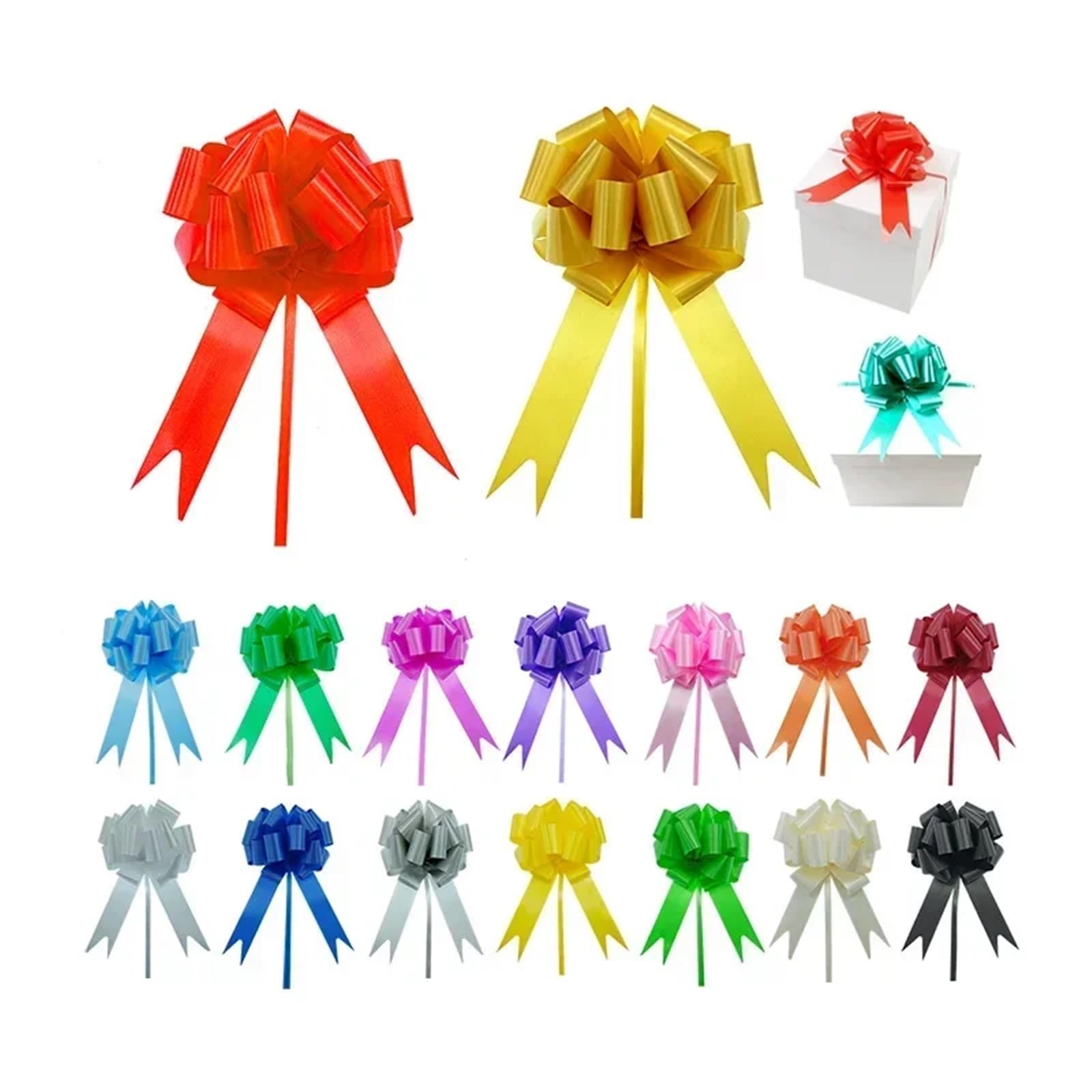 Schleifen zum Ziehen, 90 Stück, Geschenkknoten, Basteln, Hochzeit, Geschenkverpackung, Basteln, Zuhause, Geburtstag, Party, Weihnachtsdekoration, Feiern (schwarz)