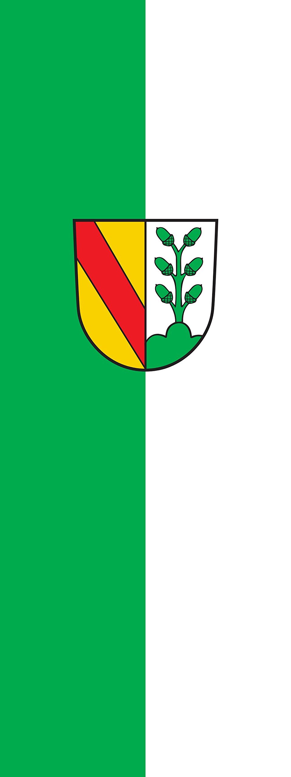 Drapeau portrait Sexau 6m² grand format 400x150cm pour mât