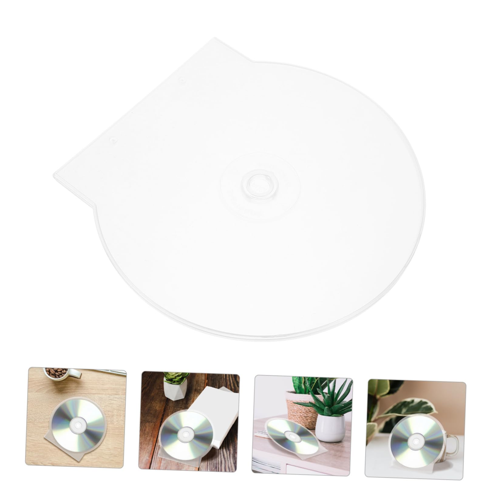Custodia CD Trasparente Extra Spessa per 50 Dischi, Custodia Porta Dvd Rigida Design Sottile e Minimale per Casa e Auto