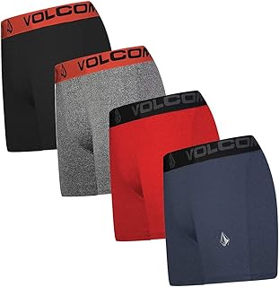 Mens Boxer Briefs 4 Pack Poly Spandex Performance Boxer Briefs Underwear
