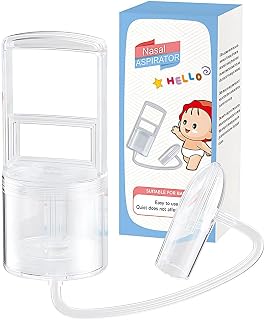 Aspirador Nasal Manual para Bebés, Limpiador de Nariz Portátil, Bomba Nasal de Silicona Suave, Aspirador Nasal Amigable para Viajes