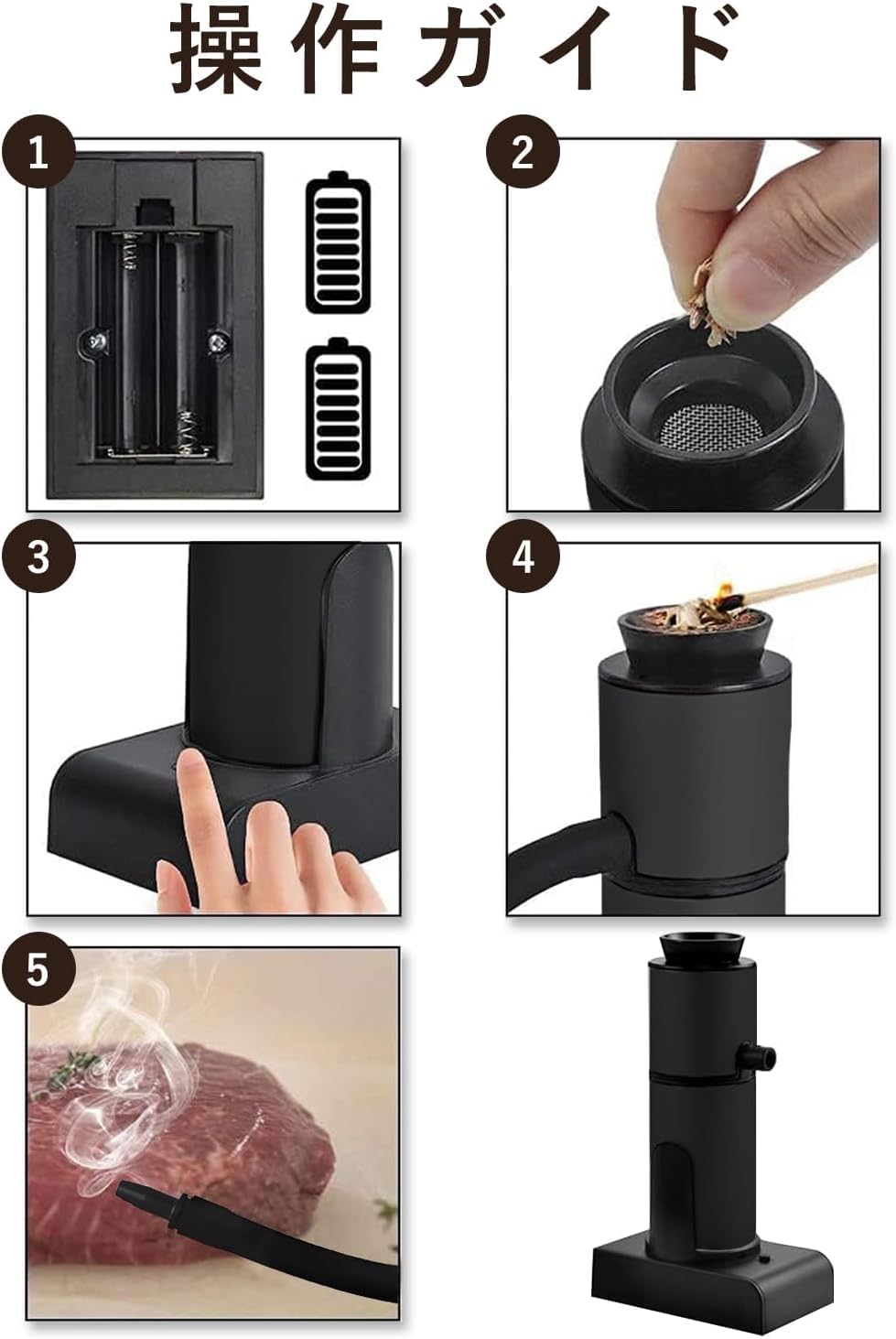 Amazon.co.jp: GoldenRiver 燻製器 スモーカー 料理 家庭用 自宅 屋外
