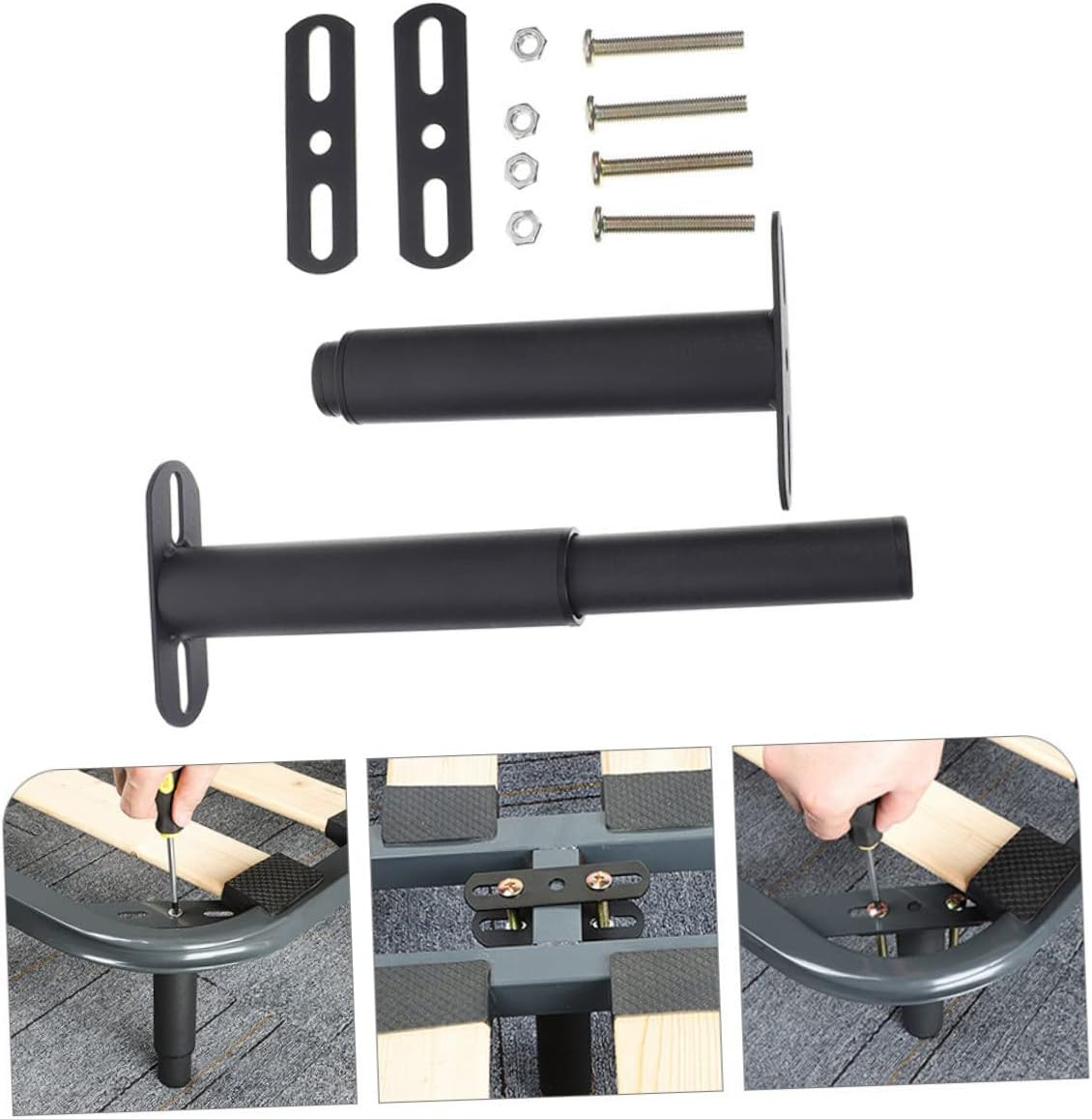 Easy Install Bed Leg Support 2 Sets Extendable Metal Legs for Sofa Bed Frame Cabinet Stool