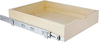 Vista 4 de Knape & Vogt Caja de cajones de madera de cierre suave, 5 "x 17.63" x 22