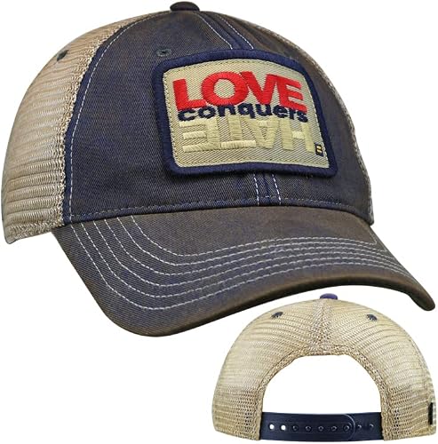Cap Love Conquers Hate Blue