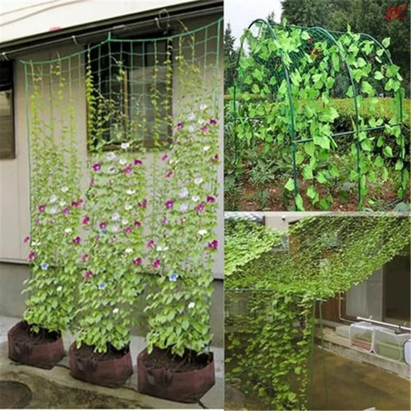 Nylon Mesh Anti-Bird Netting - Garden Protective Net for Vegetables Fruits Flowers & Climbing Plants - Durable Rattan Climbing Support (0.9 x 1.8m)