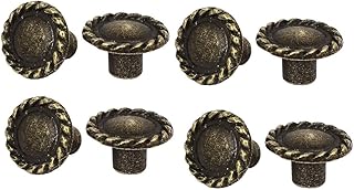 Lon0167 New 3.5mm Threaded Featured 13mm Diameter Metal Reliable Efficacy Screw Type Pull Knob Bronze Tone 8pcs(id:7eb 89 ec fcc)