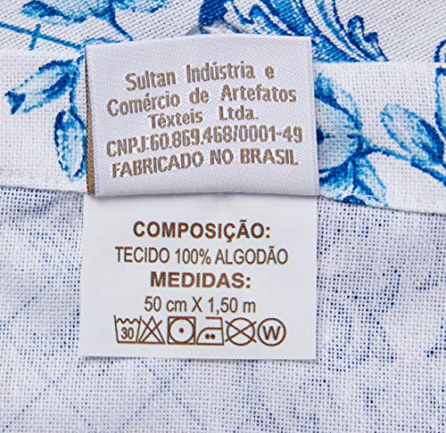 Centro Mesa Chateu 100%Alg Naturalle Branco