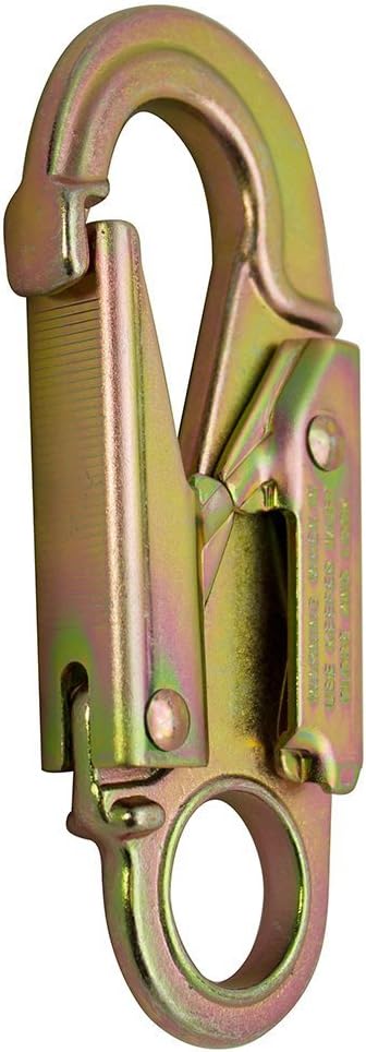 Madaco Roof Construction Fall Protection Heavy Duty Industrial Safety Internal Shock Absorbing Pack 2FT Snap Hook Lanyard ANSI OSHA L-613-01