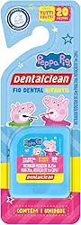 Dentalclean Fio Dental Infantil Peppa Pig 20m - Sabor Tutti-Frutti, Azul