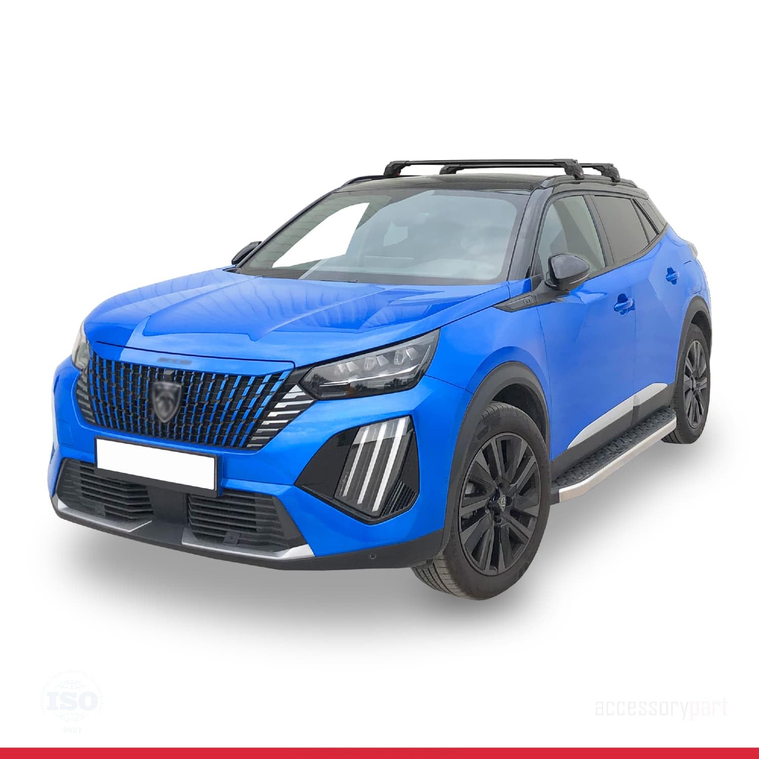 Compatibile con Peugeot 2008 II (P24) 2020-2026 Modello ACE-2 Barre Tetto Portapacchi Auto Barre Portatutto Nero Alluminio 2 Barre