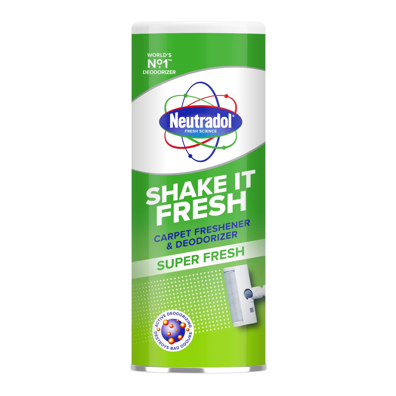 Neutradol Shake It Fresh Carpet Deodoriser, Super Fresh, 1 x 350g