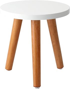 Plant Stool Flower Stool Display Stool, Wooden Small Round Side Table Plant Stand, Modern Flower Pot Plant Holder Rack, Indoor Tall Planter Holder for Office Room Indoor Outdoor Decoration 20*22