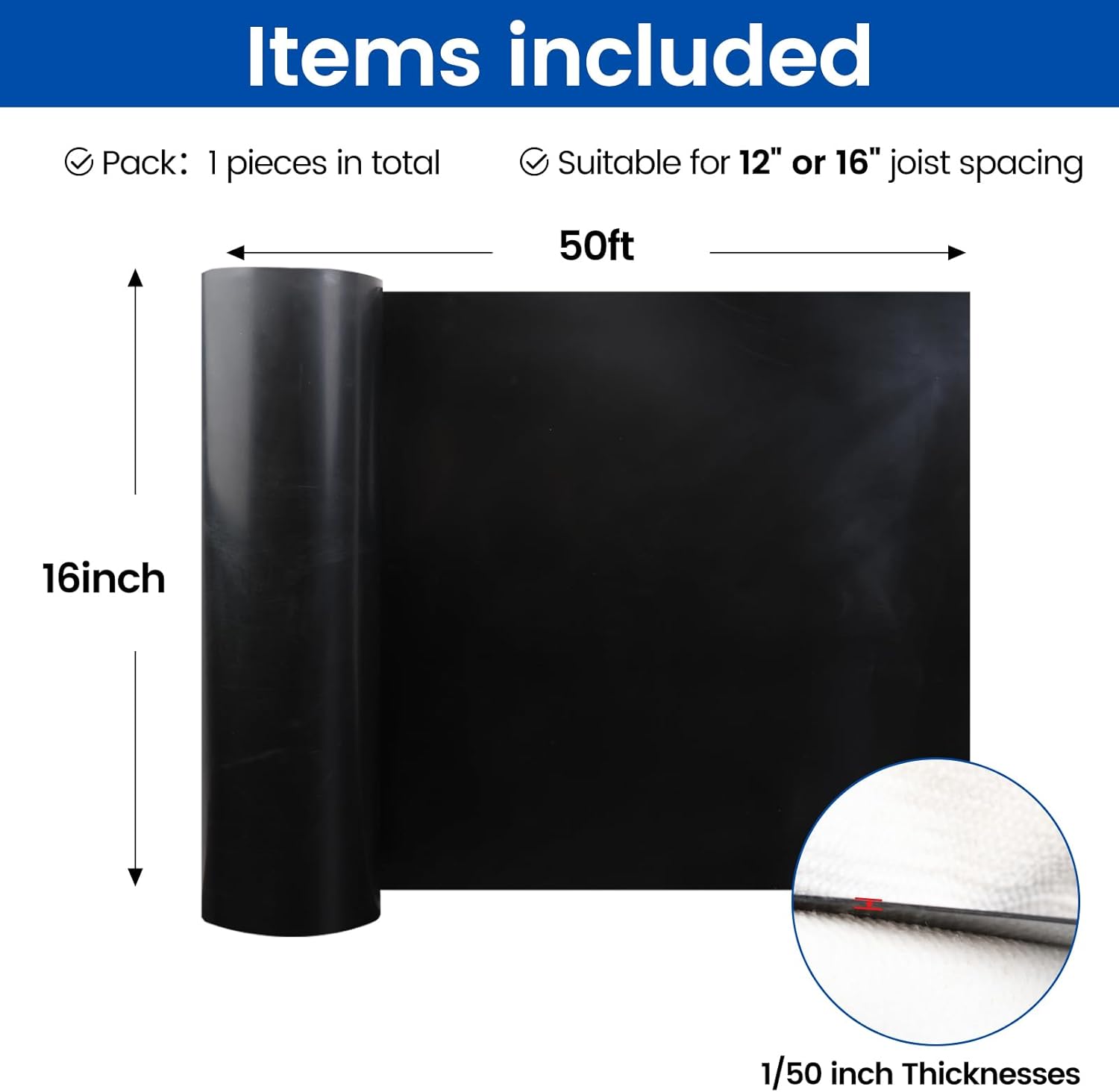 Muzata 2PCS Deck Water Drain Membrane M059 and 16PCS Deck Downspout M078