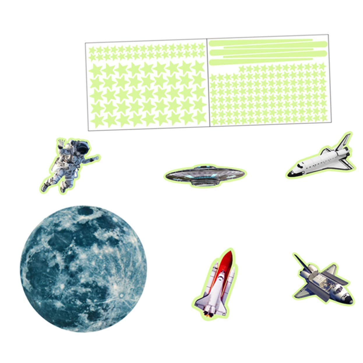 Stickers muraux garçon fille phosphorescents pour illuminer le plafond avant le coucher