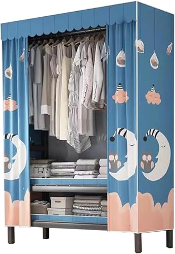 Miniatura 8 de large closets Large Closet Metal Frame Clothes Closet with Thick Cloth Cover Closet for Clothes Saves Space Portable Wardrobe Closet Space-saving