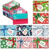 Cholemy 200 Pcs Christmas Gift Card Envelopes Cute Envelopes for Employee Gifts...