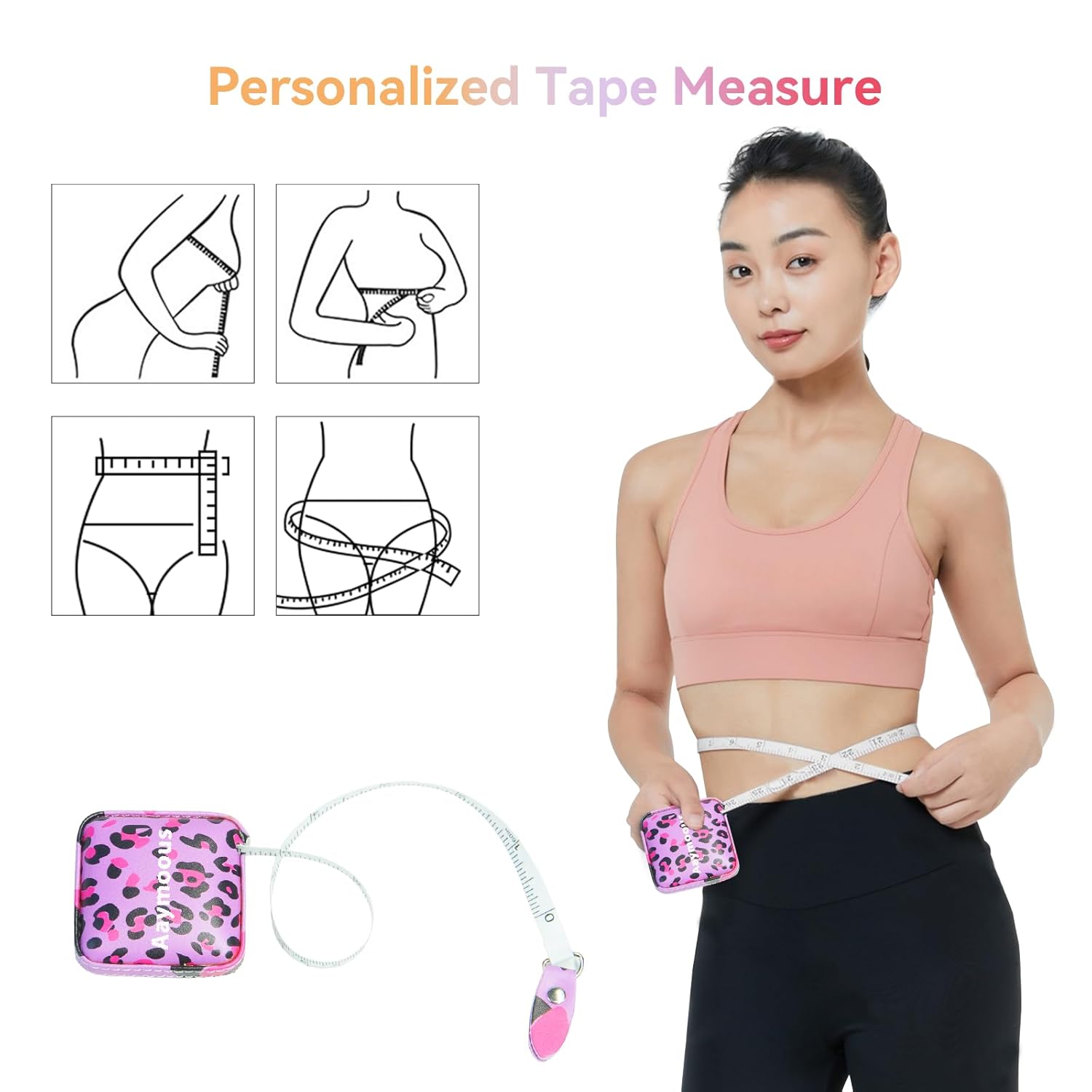 Mini Retractable Soft Tape Measure for Sewing, Cloth, Fabric & Body Measurements Measuring Tape for Body Measurements