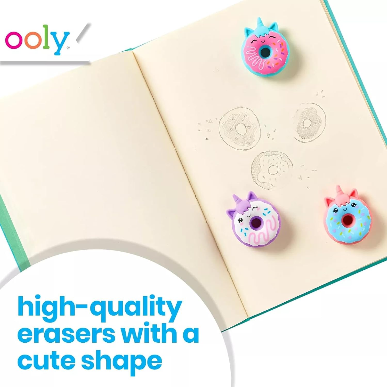 Enchanting Unicorn Donut Scented Erasers